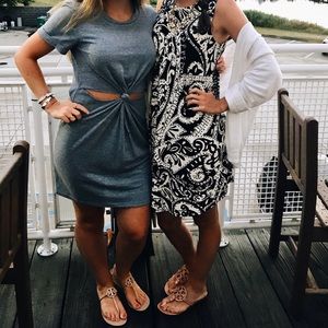 Black and white dress